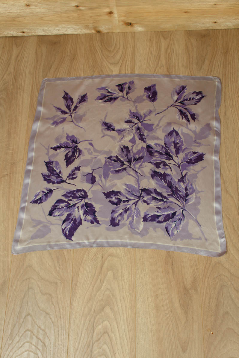 Vintage Seidentuch lila blau