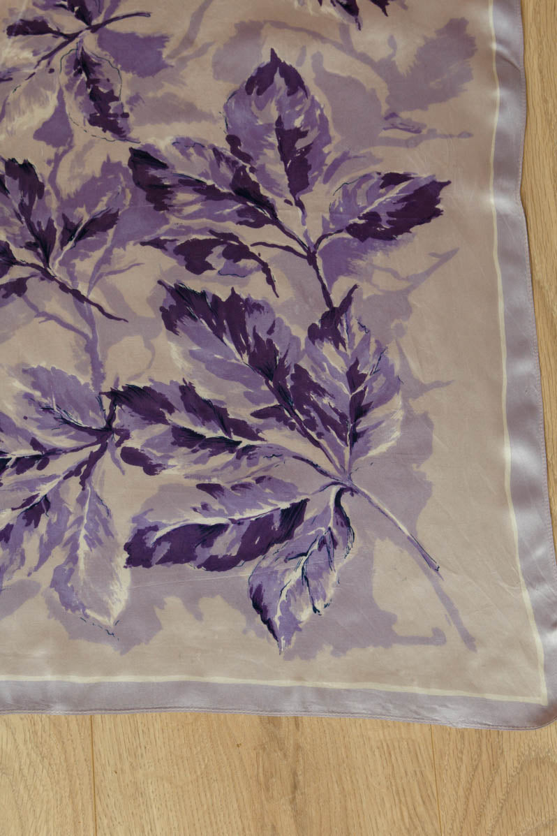 Vintage Seidentuch lila blau