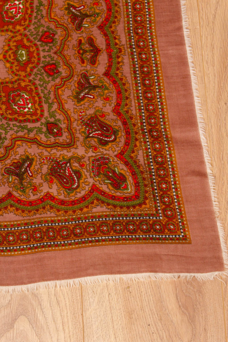 Wolltuch beige Paisley