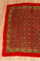 Schaltuch rot Muster