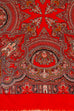 Schaltuch hellrot Wolle 70er 80er Accessoires Boho bunt Dandy Disco Rockabilly rot Special Tuch Unisize vintageberlin.de