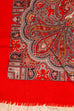 Schaltuch hellrot Wolle 70er 80er Accessoires Boho bunt Dandy Disco Rockabilly rot Special Tuch Unisize vintageberlin.de