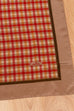 Aigner Seidentuch beige kariert 80er Accessoires beige braun bunt Dandy Designer Rockabilly rot Sekretärin Special Tuch Unisize vintageberlin.de