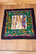 Vintage Seidentuch Gürtelmuster Default Title 70er 80er Accessoires blau Boho bunt Dandy grün Sekretärin Special Tuch Unisize vintageberlin.de