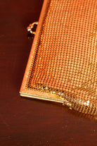 70er Metall Handtasche Gold