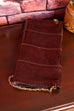 Leder Abendhandtasche rotbraun