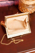 70s Disco Handtasche Gold Metall