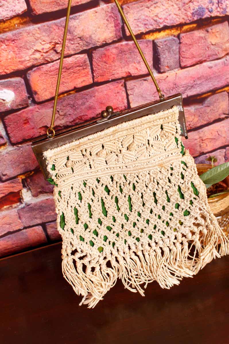 Charleston Makramee Handtasche
