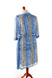 Vintage Kleid blau Muster