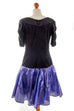 Vintage Partykleid schwarz lila