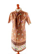 Vintage Kleid braun Muster