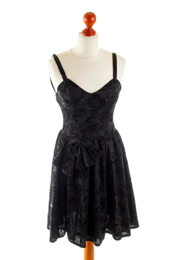 sexy Disco Kleid schwarz Glitzer