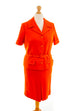 Vintage Kostüm orange Wollmix