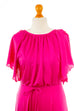 70er Abendkleid pink