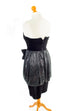 80er Disco Kleid schwarz metallic