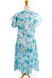 Vintage Sommerkleid blau weiß Stretch