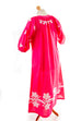 Boho-Kleid pink weiß bestickt