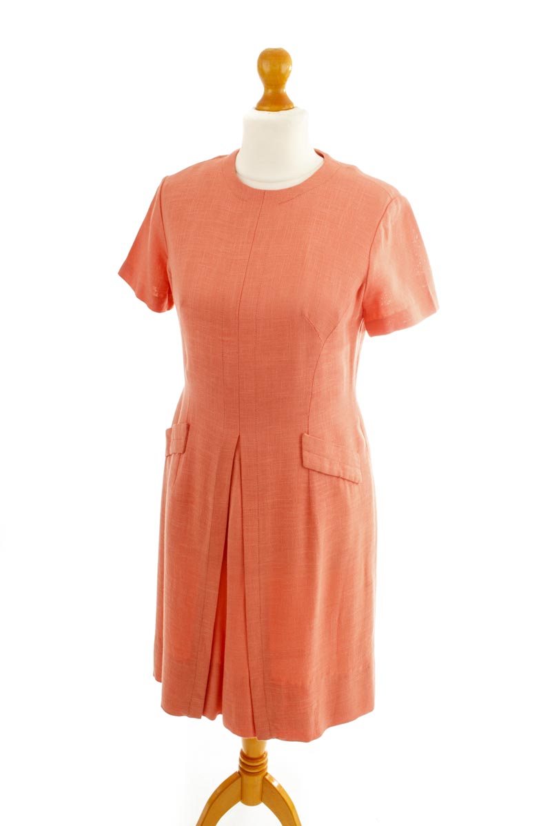 Vintage 60s Kleid lachsfarben
