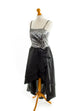 Vintage Abendkleid schwarz silber