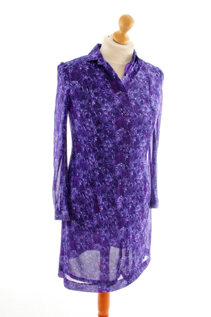 Vintage Kleid lila Stretch