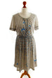 Vintage Kleid grau Muster