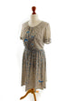 Vintage Kleid grau Muster