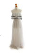 Vintage Brautkleid weiß Punkte