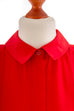 Vintage Bluse rot Falten