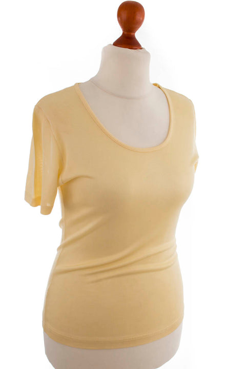 Vintage Laurél Shirt gelb Ripp
