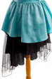 Partykleid kurz türkis schwarz