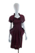 40er Jahre Taftkleid Brokat