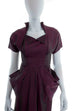 40er Jahre Taftkleid Brokat