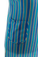 60er Stretchkleid blau Streifen