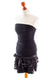 sexy kurzes Partykleid schwarz Default Title 90er Abendmode Disco Frau S 36-38 schwarz vintageberlin.de