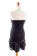 sexy kurzes Partykleid schwarz 90er Abendmode Disco Frau S 36-38 schwarz vintageberlin.de