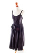 Abendkleid schwarz Satin