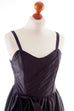 Abendkleid schwarz Satin