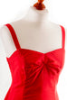 Vintage Sommerkleid rot Viskose