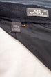 Leinenrock schwarz Muster 90er Frau M 40-42 schwarz vintageberlin.de