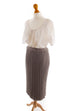 Vintage Strickrock grau Ripp