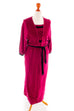 Vintage Hauskleid weinrot Nicki 70er Boho Frau Hippie M 40-42 Rockabilly rot vintageberlin.de