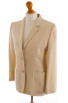 Vintage Blazer creme Leinen