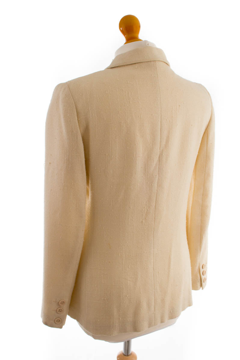 Vintage Blazer creme Leinen