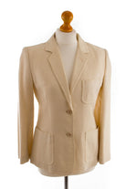 Vintage Blazer creme Leinen