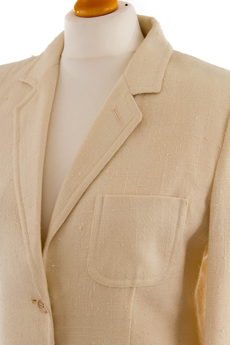 Vintage Blazer creme Leinen