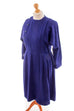 50er Jahre Wollkleid dunkelblau 40er 50er blau Frau L 44-46 real-rockabilly Rockabilly Special vintageberlin.de
