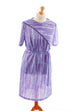 Vintage DDR Kleid lila Muster