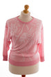 leichter Pullover rosa Muster
