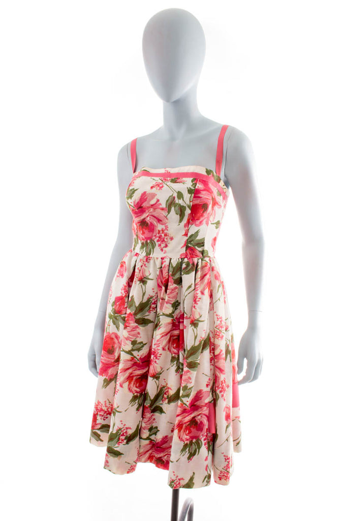 50er Jahre Tanzkleid Rosen