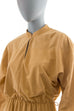 80er Fledermauskleid beige